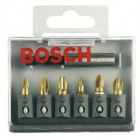 Набор бит Bosch PZ1/2/3 TIN + держатель UH54, 25mm, 6 шт