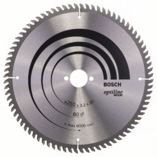 Пильный диск Optiline Wood 250 x 30 x 3,2 mm, 80