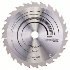 Пильный диск Speedline Wood  190 x 20/16 x 2,6 mm, 24