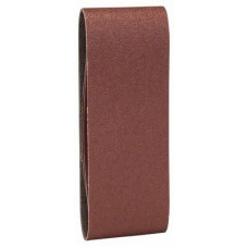 Набор из 3 шлифлент для ленточных шлифмашин Bosch, «красное» качество 60, без отверстий, на зажимах