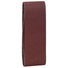 Набор из 3 шлифлент для ленточных шлифмашин Bosch, «красное» качество 1 x 60; 1 x 80; 1 x 100, без отверстий, на зажимах
