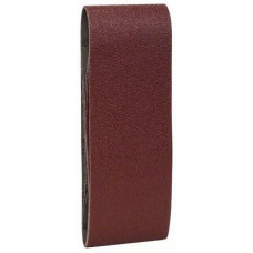 Набор из 3 шлифлент для ленточных шлифмашин Bosch, «красное» качество 40, без отверстий, на зажимах